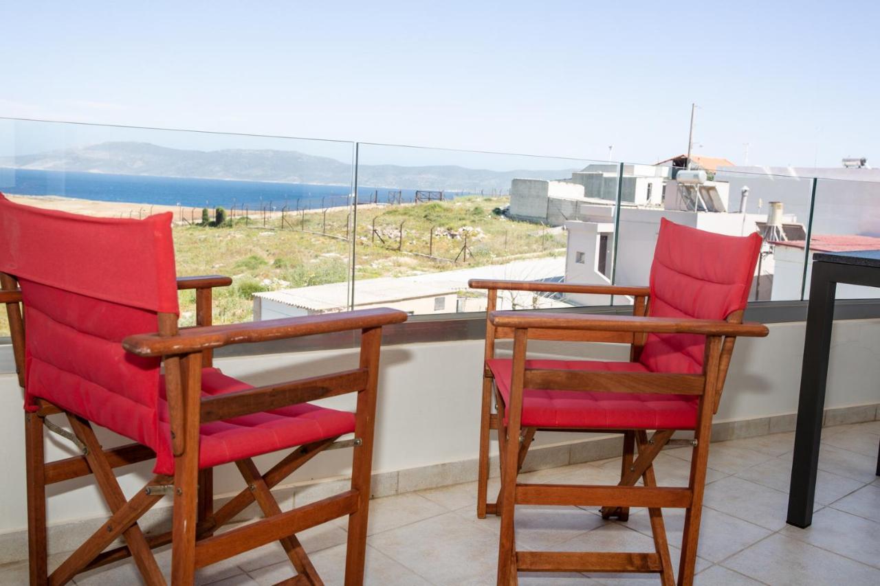 Komfort City Apartment "Elias" Mit Meerblick In Lavrio Экстерьер фото